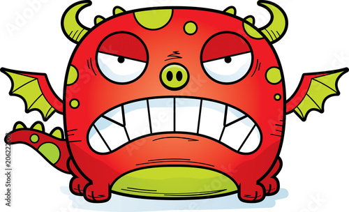 Angry Cartoon Dragon