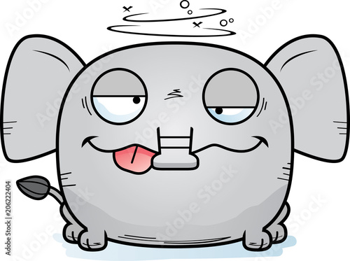 Drunk Cartoon Elephant