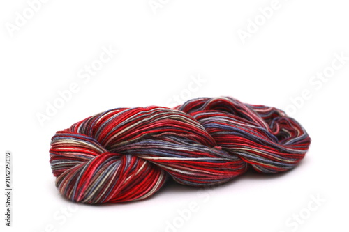 Red white and blue yarn
