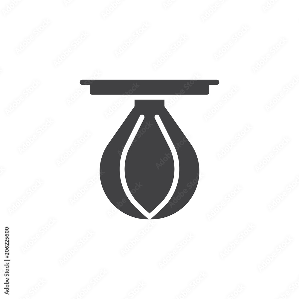 Punching ball vector icon. filled flat sign for mobile concept and web design. Punching bag simple solid icon. Symbol, logo illustration. Pixel perfect vector graphics Punching ball vector icon. filled flat sign for mobile concept and web design. Punching bag simple solid icon. Symbol, logo illustration. Pixel perfect vector graphics