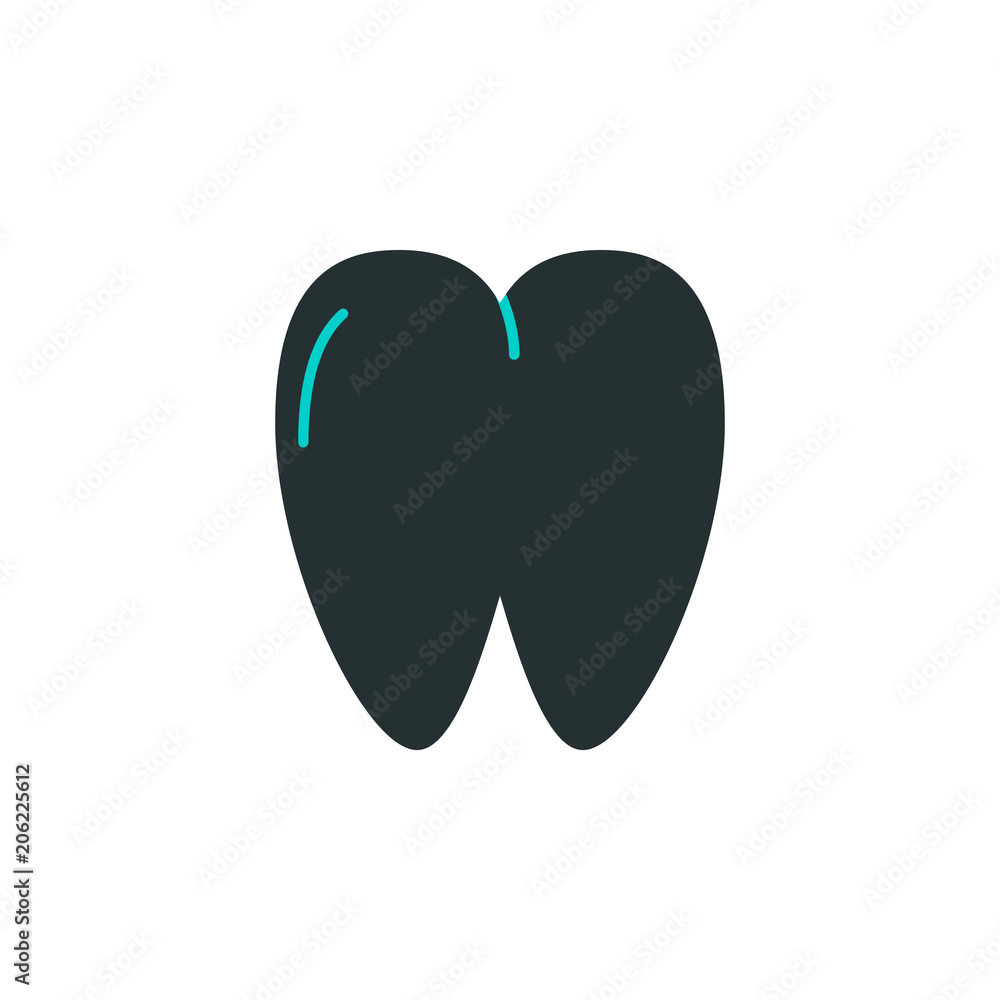 tooth icon. Element of web icon with one color for mobile concept and web apps. Isolated tooth icon can be used for web and mobile tooth icon. Element of web icon with one color for mobile concept and web apps. Isolated tooth icon can be used for web and mobile