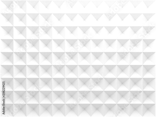 Fototapeta Naklejka Na Ścianę i Meble -  Triangular pattern, front view. 3d render