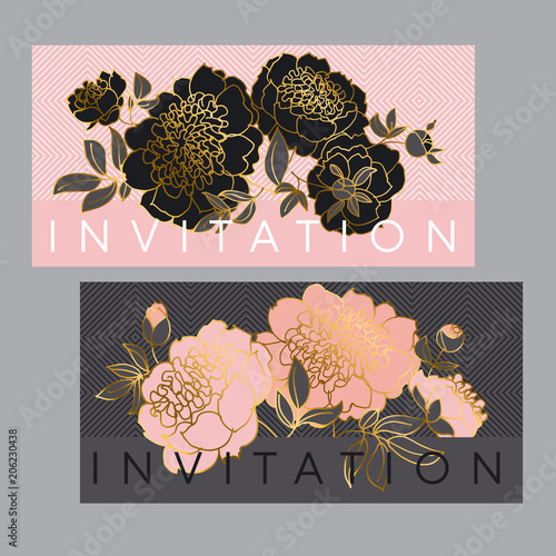 Concept black and pale rose...