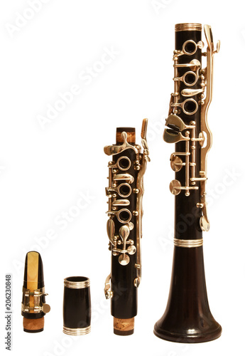 Wallpaper Mural Clarinet isolated on white background Torontodigital.ca