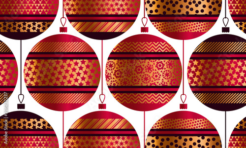 Geometric red and gold xmas...