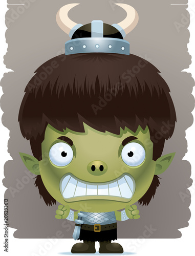 Angry Cartoon Boy Goblin