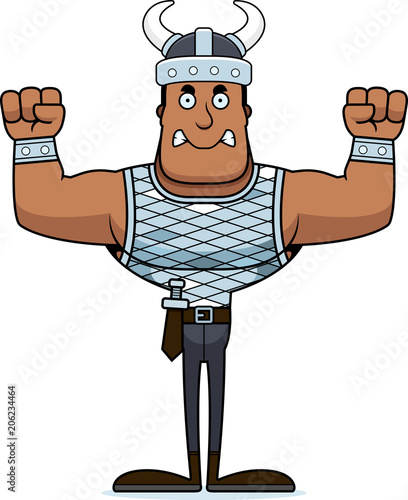 Cartoon Angry Viking
