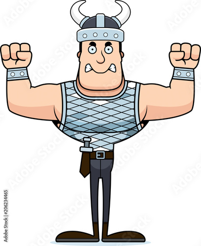 Cartoon Angry Viking
