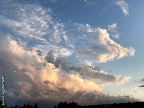 ciel du soir photo