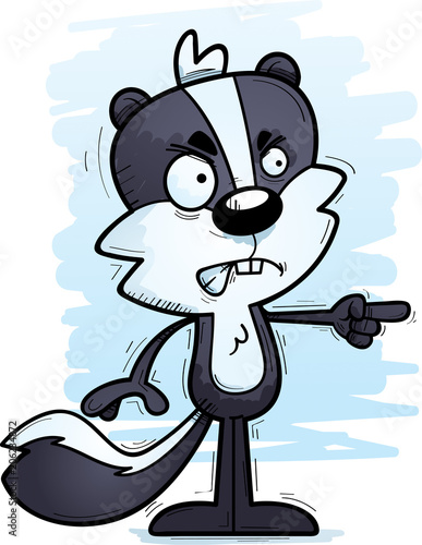 Angry Cartoon Male Skunk