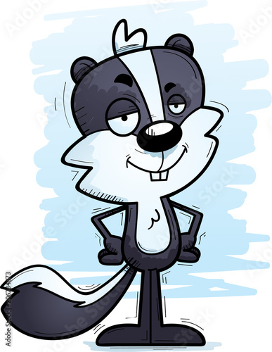 Confident Cartoon Male Skunk