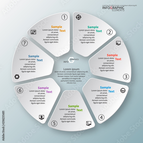Abstract 3D Paper Infographics