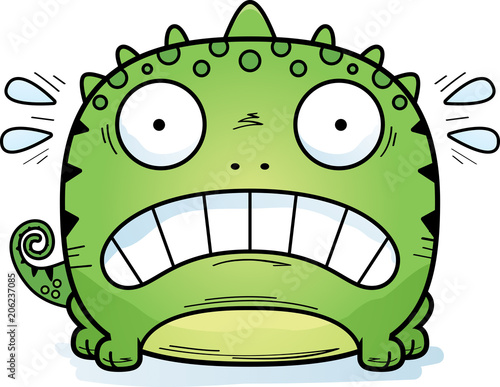 Terrified Little Lizard