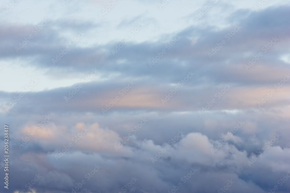 background of evening sunset sky and clouds