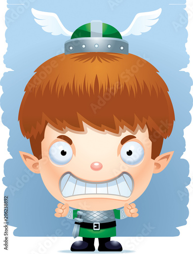Angry Cartoon Boy Elf