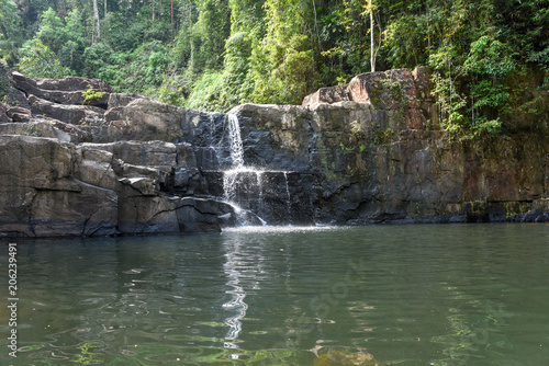 Klong Yai Kee waterfall in Koh Kood island  Thailand