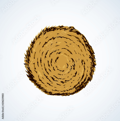 Haystack. Vector drawing