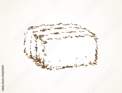 Haystack. Vector drawing