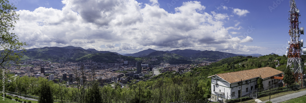 skyline of BilBao Spain