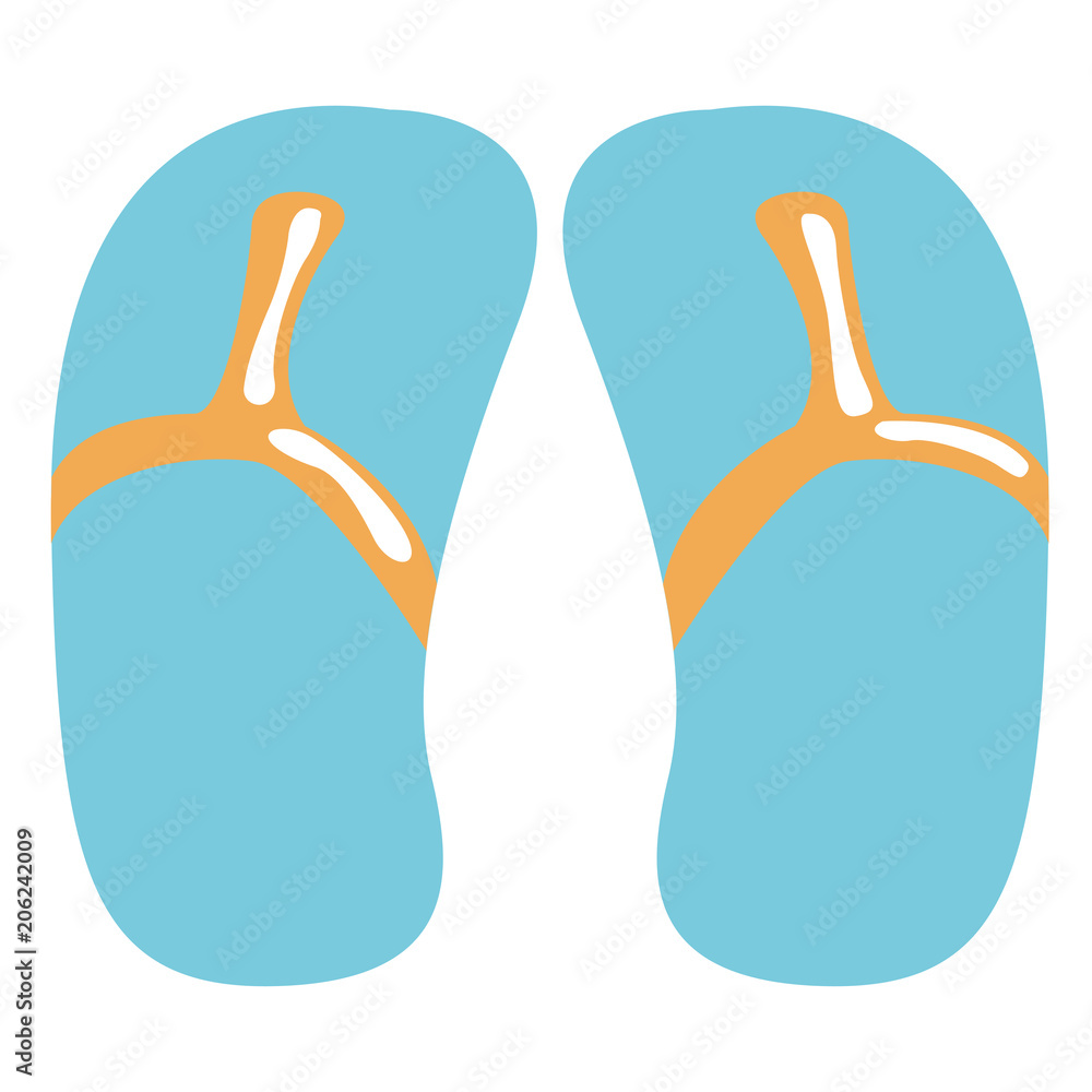 Fototapeta premium Pair of sandals icon