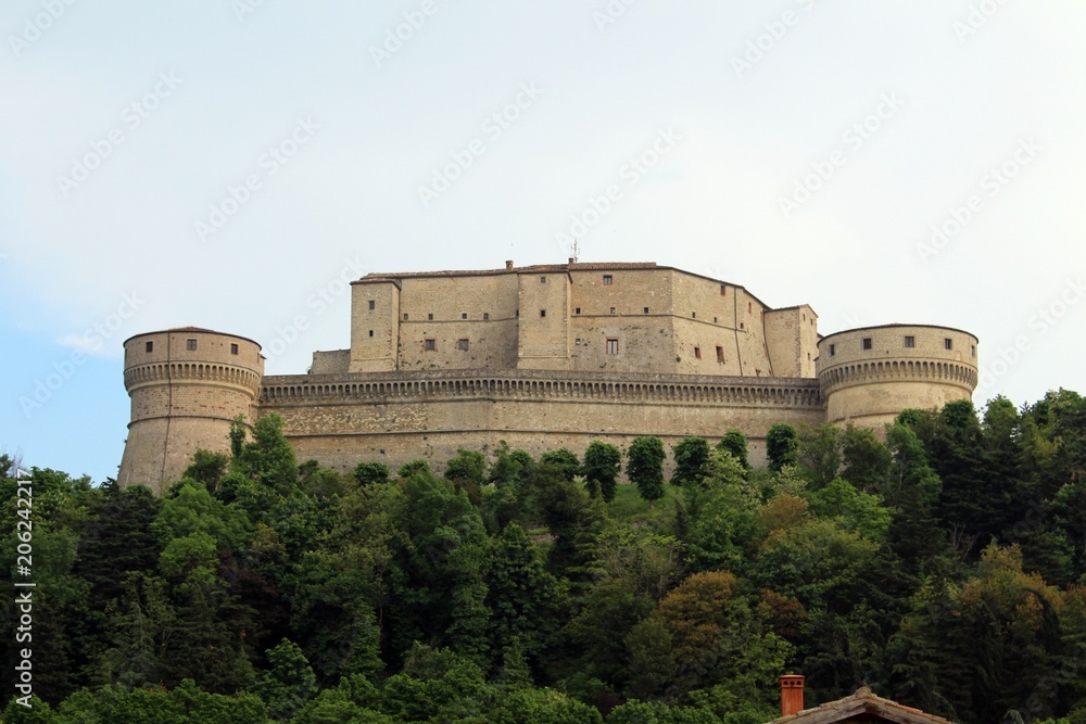Festung in San Leo, Provinz Rimini, Italien.