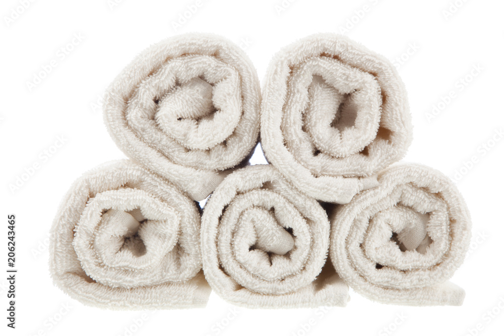 Pile of white towels Pile of white towels