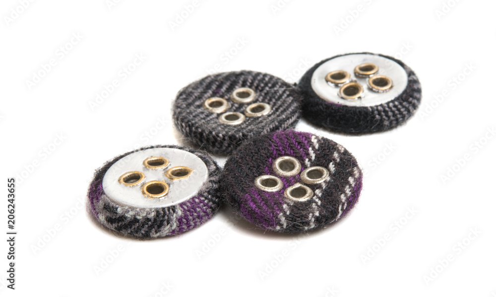 Obraz premium fabric buttons isolated