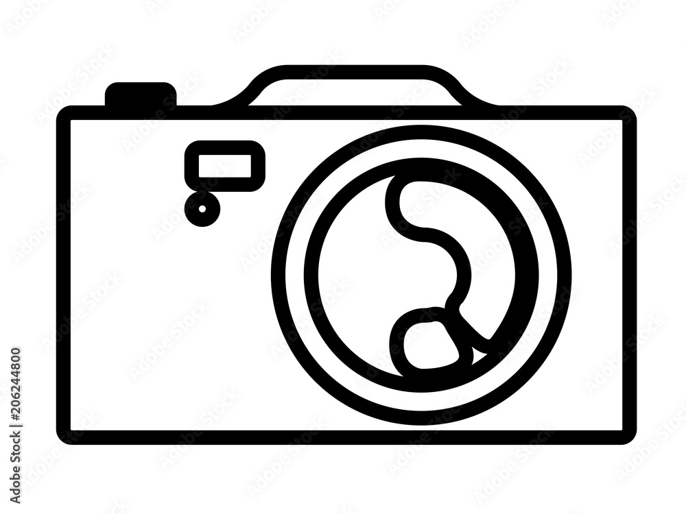 Isolated camera icon Isolated camera icon