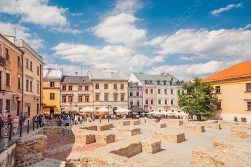 Street in Lublin, Poland