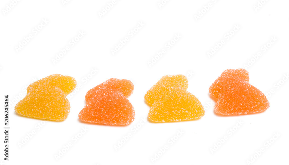 Easter jelly candy isolated