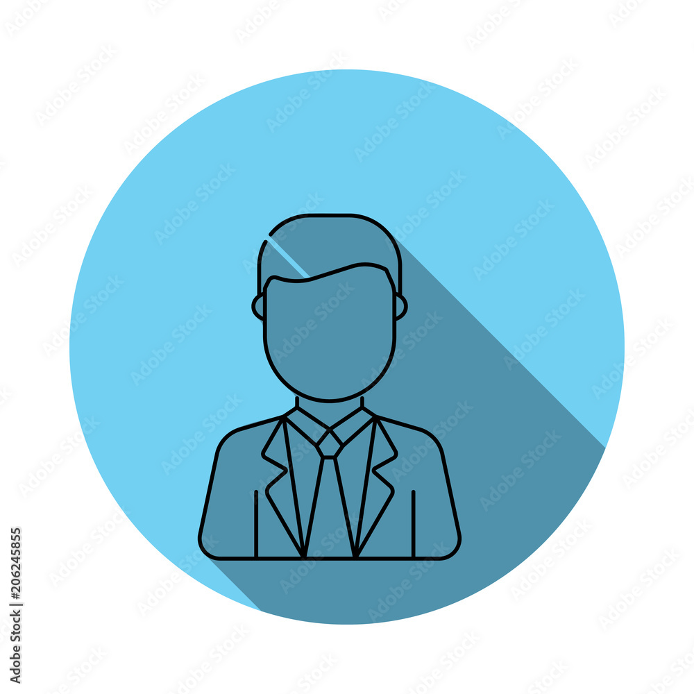 Businessman avatar icon. Elements of avatar in flat blue colored icon. Premium quality graphic design icon. Simple icon for websites, web design, mobile app, info graphics Businessman avatar icon. Elements of avatar in flat blue colored icon. Premium quality graphic design icon. Simple icon for websites, web design, mobile app, info graphics