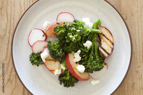Grilled Broccolini and Peac...