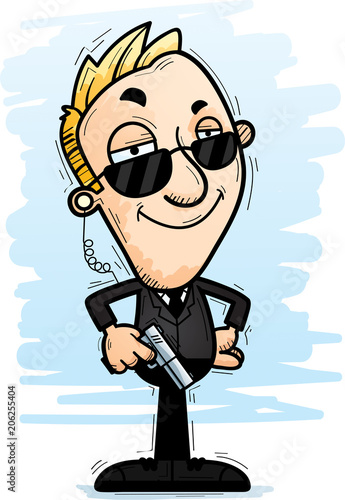 Confident Cartoon Agent