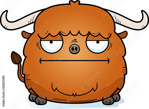 Bored Cartoon Yak
