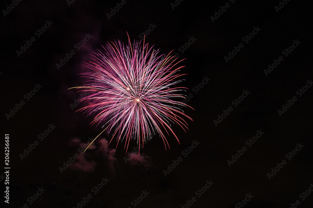 Closeup of isolated fireworks for compositing Closeup of isolated fireworks for compositing