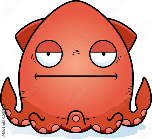 Bored Cartoon Squid