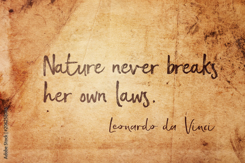nature laws Leonardo