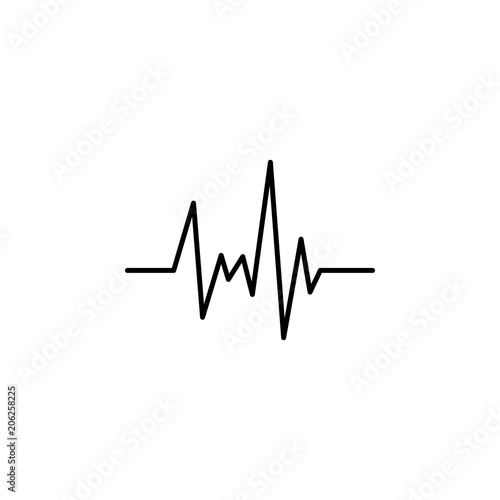 palpitation line icon. Element of simple medicine icon for mobile concept and web apps. Thin line palpitation icon can be used for web and mobile