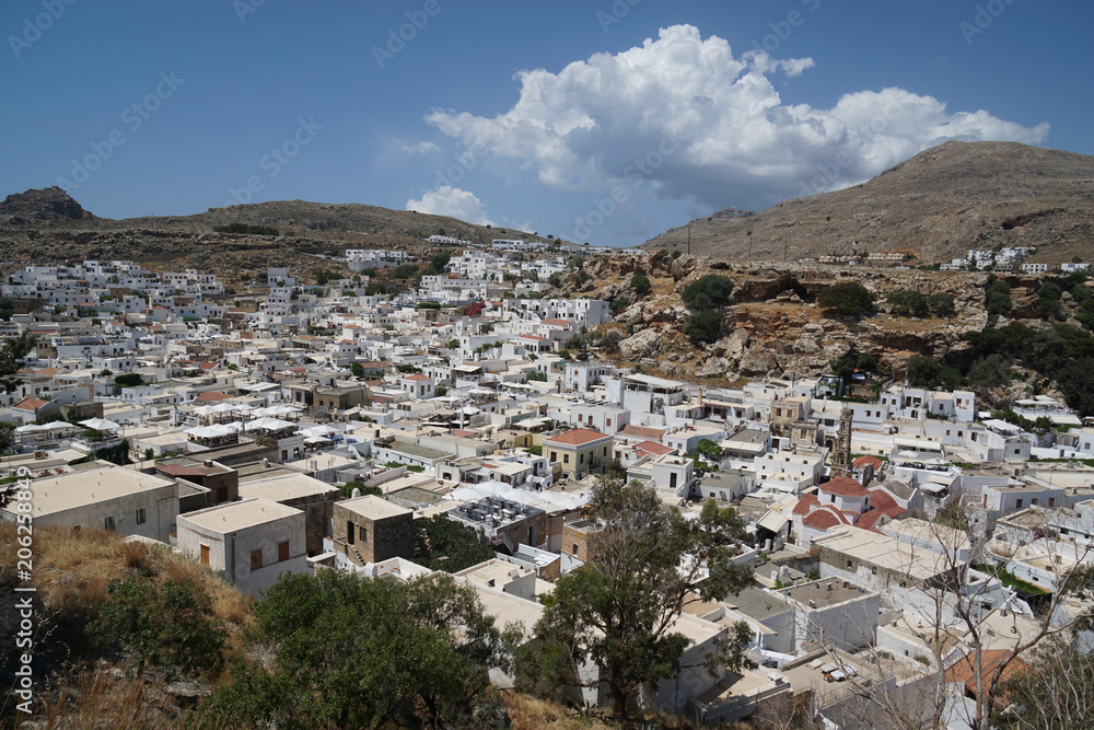 Lindos from above