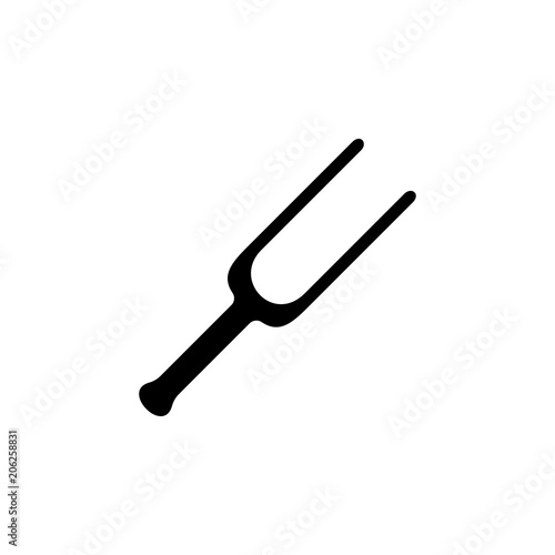 tuning fork icon. Element of simple music icon for mobile concept and web apps. Isolated tuning fork icon can be used for web and mobile