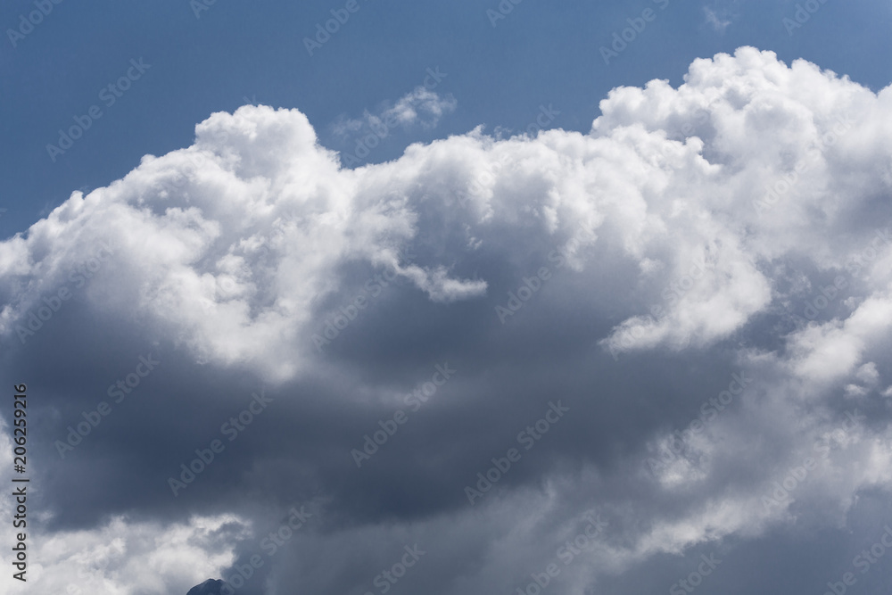 Deep storm cloud on a blue sky Deep storm cloud on a blue sky