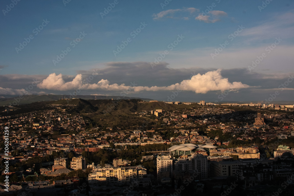 panoramic view of tbilisi