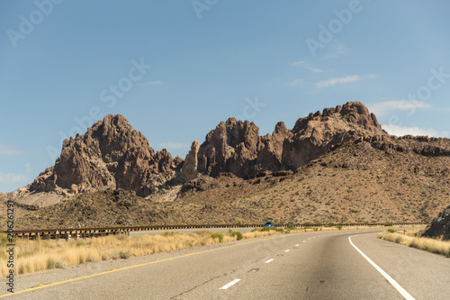 Desert Highway with Mountains