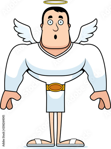 Cartoon Surprised Angel