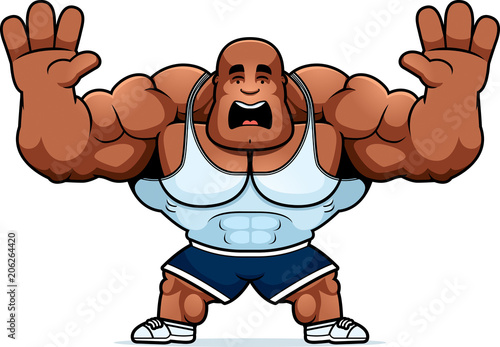 Cartoon Trainer Scared