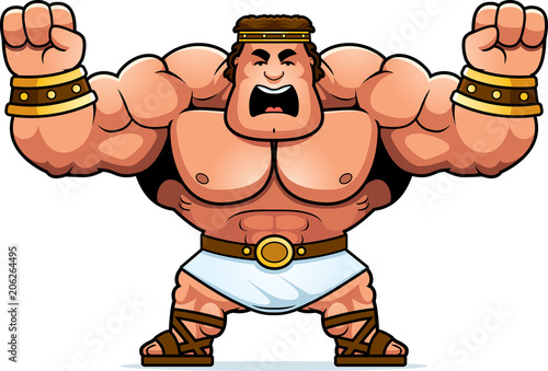 Cartoon Hercules Angry