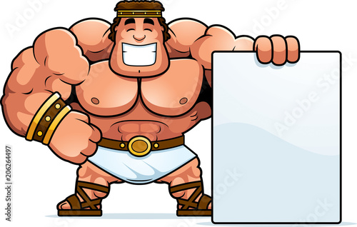 Cartoon Hercules Sign