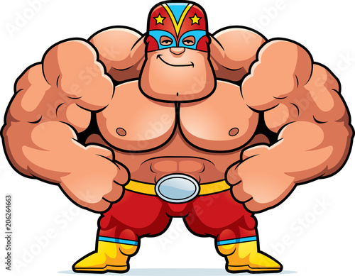Cartoon Luchador Confident