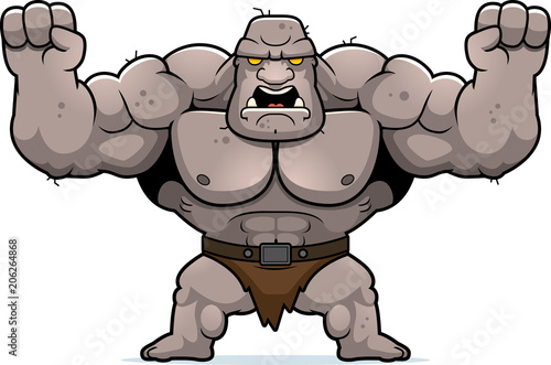Cartoon Ogre Angry