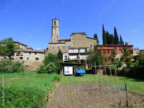 Mieras /Mieres, pueblo de la provincia de Gerona (Cataluña,España) ubicado en la comarca de la Garrocha. Pertenece al Parque Natural de la Zona Volcánica de la Garrocha photo